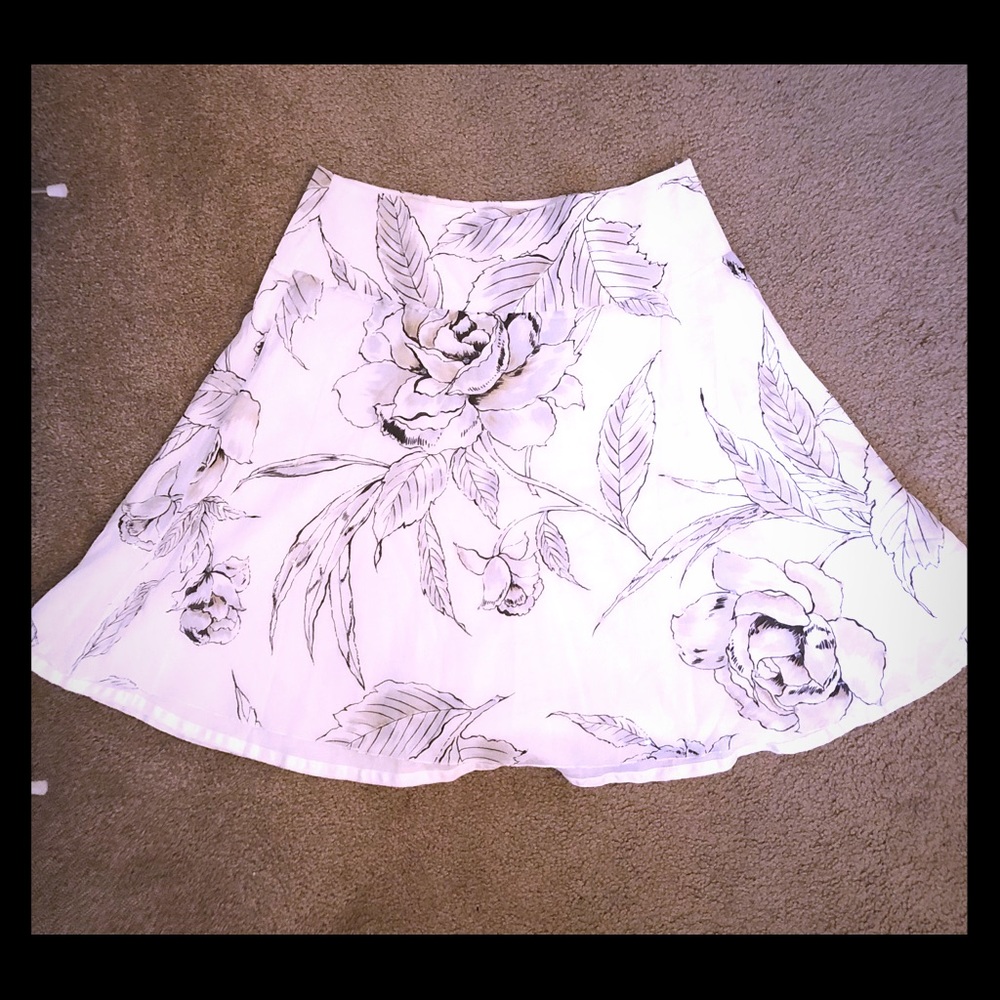 A line, lined summer skirt